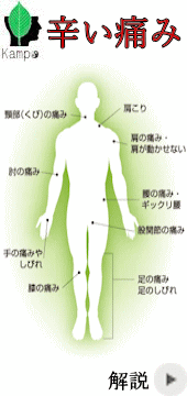 辛い痛みの改善