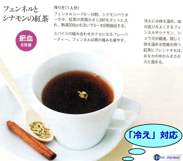 フェンネル・シナモン紅茶
